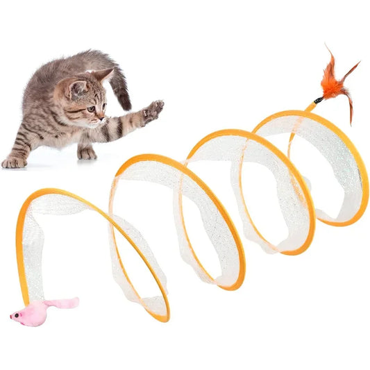 TUNNEL OUVERT — Jeu flexible et dynamique pour chats